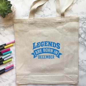 Legends are Born in December SVG file for Cricut and Scan N Cut cutting machines.