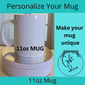 11oz sublimation mug blank ready for your logo or design to be sublimated onto it