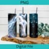 Mystical horse design with starry abstract background to suit tumblers and other projects. Sublimation or printable Tumbler Mockup