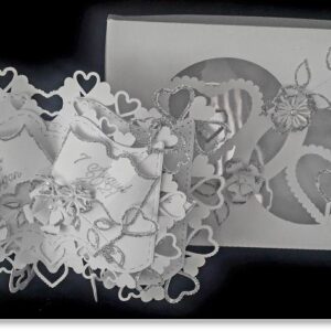 Bookatrix Heart card and boxed set perfect for Weddings, Enagements, Birthdays, new baby arrivals and any other special occasion