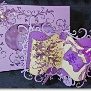 Bookatrix Swirl card and box set perfect for weddings, birthdays or any special occasion